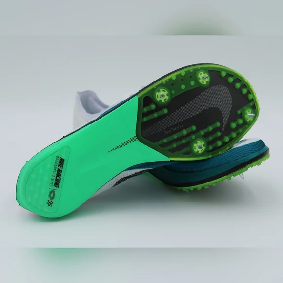 Nike ZoomX Dragonfly 2 Elite Track Spikes White Bright Spruce Men’s 7 FZ9315-102 - Picture 5 of 12